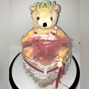 Beary Ballerina Heart Box 🩰🐻💕 Vintage Decorative Decor | Vtg & Handmade!